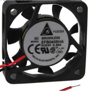 Cooling fan suitable for efb0405ha 5v 0.20a 4cm 4010 two-wire three-wire cooling air cooling fan 2-wire ball fan