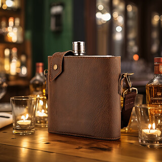 Snaker wine bottle 316 stainless steel portable 2jin jin equal to 0.5kg, white wine bottle empty bottle household metal car