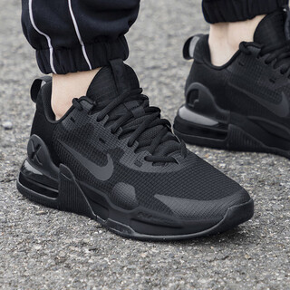 Nike (nike) men's shoes autumn new sports shoes air max air cushion cushioning mesh breathable black warrior running shoes casual shoes dm0829-010/air max/all black 43