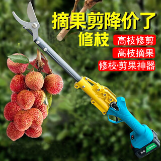 Jiehong brushless electric scissors for cutting branches, rechargeable garden pruning shears, fruit tree scissors, gardening shears, electric tools, fruit picking/pruning shears 2ah, 2 batteries, 1 charge