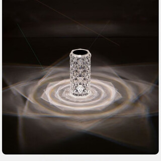 曜添玫瑰蓝牙音响氛围灯网红水晶充电台灯ins送礼房间情调浪漫小夜灯 usb插电款-单色【无开关】 充电款