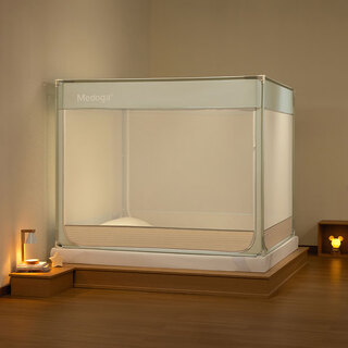 Huili customized jia anti-fall mosquito net home 2024 new bedroom baby mosquito net children's fence zippered sheets all-in-one wakakusa u door individual mosquito net 1.8m (6 feet) bed