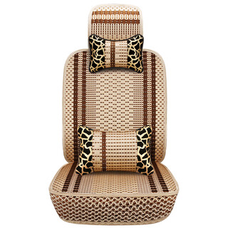 Angeqi car seat cushion for all seasons, ice silk summer seat cushion, fully surrounded seat cover, car seat cushion, five-seat seat cover cushion, single seat, 1 piece, luxury model, bright gold