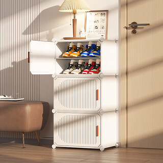 Coleshome small shoe cabinet doorway household large-capacity shoe rack balcony storage cabinet modern minimalist entrance cabinet integrated wall-mounted