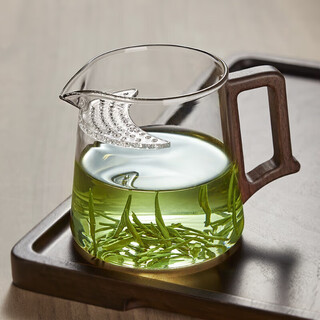 Yipot tea brewing teapot glass crescent filter green tea special tea set accessories glass tea dispenser with tea leakage fair cup