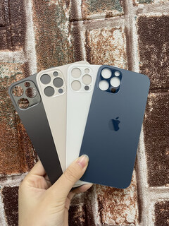 Xushansi new apple 17promax mobile phone case pple is suitable for apple 12pm mobile phone back cover glass 12 blue original quality with tools + glue