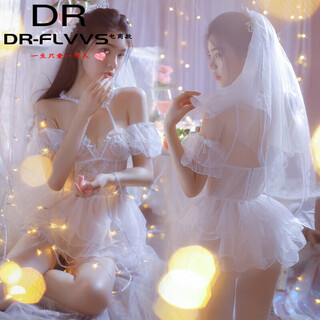Wedding dress pei jiao focuses on high quality, the bride’s hot and passionate afternoon, white wedding dress, veil + suspender skirt + armbands*2+