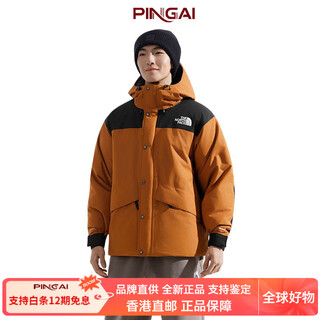 The north face dryvent fw25 600 puff outdoor warm waterproof windproof goose down hooded down jacket men's c79/red brown m