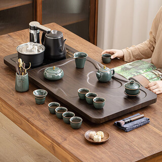 Tea art noble high-quality yuesege kiln with pingbu qingyun tea tray kungfu tea set set for home use complete set