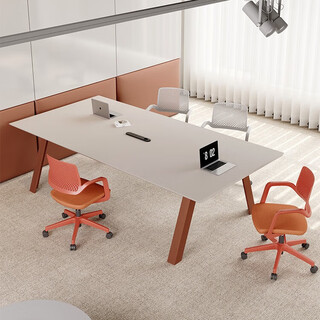 进奢会议桌长桌工作台电脑桌长条桌小型会议桌子书桌简约工位办公桌 【E0级环保板】1800*1000*750mm