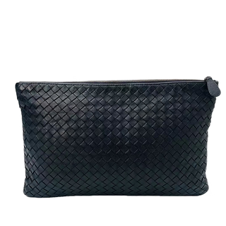 Second-hand 95 new b bao v butterfly cass home ette long zipper women's wallet luxury luggage genuine 95 new black clutch bag 30*20cm