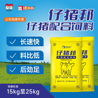 Piglet bangbang, shandong gaotang & henan wuzhi exclusive piglet piglet full price feed 40kg/bag, starting from one ton