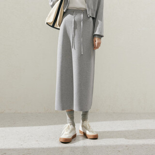 Maimeng mm mall same style chasing shirt 24 spring new arrival light gray casual sweater jacket for women 5f2130731 light gray skirt 5f2140831 m