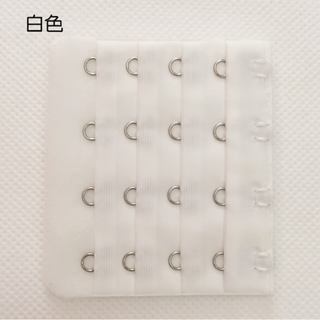 Underwear buckle increases to four rows, bra lengthening adjustment and back extension buckle joint with three rows, three buckles, four rows and four, white