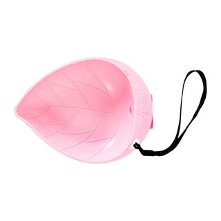 Junkiss dog go-out portable water fountain pet water cup drinking bowl sink cat water bottle removable cat bowl pink-leaf version sink