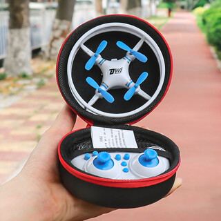 Dwi mini drone children's remote control aircraft micro aerial photography small quadcopter boy toy primary school student mi 8 minutes battery life fixed height + blue bag 1 battery