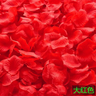 Witchcraft rose petals wedding hand spreading flowers wedding room decoration atmosphere flowers chinese valentine's day confession proposal romantic roses big red ~ 1000 pieces