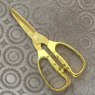 All gold scissors, gold scissors, copper scissors, wedding dragon and phoenix scissors, opening ribbon cutting scissors, press box scissors, all gold, all gold in stock