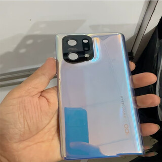 Suitable for oppofindx5pro back cover original disassembly battery cover outer rear shell screen glass original second-hand mobile phone case findx5 back cover mirror purple 98 new disassembly original belt