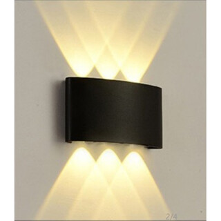 Yilin outdoor wall lamp up and down light-emitting exterior wall lamp minimalist led outdoor lighting double-head courtyard waterproof wall lamp b15-6w three-color dimming w+ww