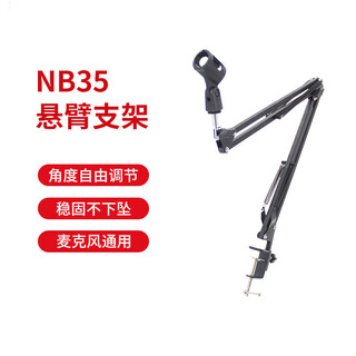 Pinyi microphone cantilever stand factory wholesale universal folding desktop moxibustion table lamp accessories microphone stand black standard iron base microphone stand