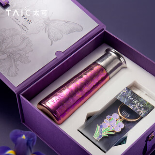 Taic titanium cup pure titanium insulated cup stewed tea cup car portable water cup holiday gift box dream iris gift box
