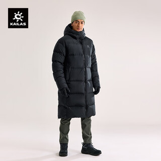 Kailas whistler long down jacket for men and women 800 fluff goose down thickened warm windproof over-the-knee hooded jacket