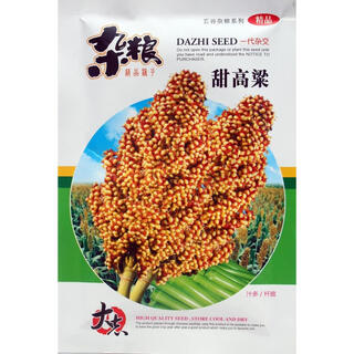 Nuoyou no. 1 sorghum seeds are grown in high-yield winemaking fields, sorghum seeds, and miscellaneous grains are easy to grow. dazhi sweet sorghum 50 grams