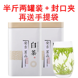 Cp authentic white tea anji alpine special grade 2024 new tea gift box rare ration green tea rain before loose tea fragrance type-250g