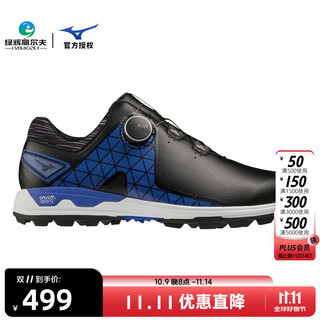 Mizuno (mizuno) golf shoes for men, new golf sports shoes, boa lace waterproof, anti-slip cushioning 51gm217509 black 40