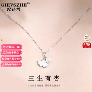 Ji shizhe sansheng you apricot platinum platinum pt950 necklace women's 2025 new chinese valentine's day birthday gift for girlfriend platinum flash o chain + sansheng lucky pendant (mother shell)