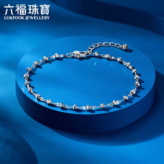 Lukfook jewelry platinum bracelet hexagonal carved beads platinum 950 gift for girlfriend price hep0001ds approximately 3.03 grams