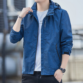 A21 uses pure spring and autumn outdoor couple's jackets for men and women, casual jackets, men's breathable sports cycling clothes, men's blue xl