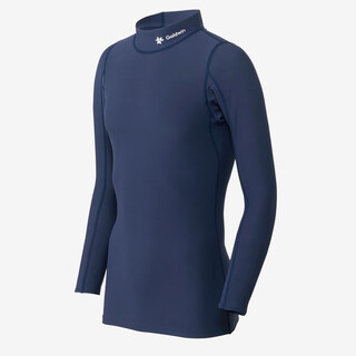 Goldwin c3fit far infrared effect photoelectric warm turtleneck long sleeve top men's comfortable pullover navy blue s