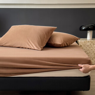 Mercury series home textiles 2025 new style 230g full matte baby velvet sheet no static electric milk +25cm single sheet 200cm*220cm