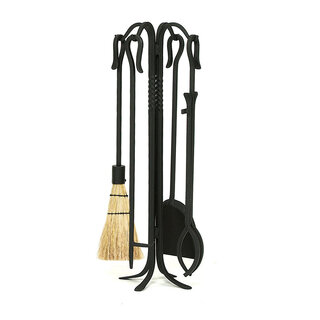 Minuteman international shepherd's hook i fireplace tool set