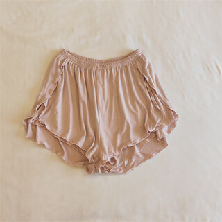 Goldlion性感蕾丝睡裤女薄款长裤可外穿 3027.2#单短裤裸粉色 M 【80-100斤】