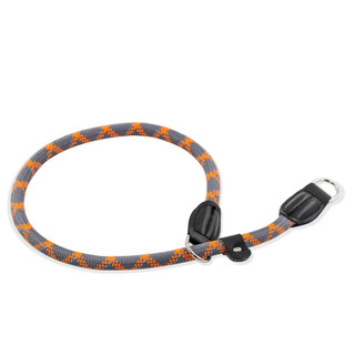 Competition grade p rope medium-sized dog border shepherd dog collar p chain dog training traction rope kirkland hair large collar dog rope p collar/grey orange l/12mmx65cm/large dog