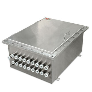 Customized stainless steel explosion-proof power distribution network cabinet weak and strong electric power lighting instrument maintenance insulation control explosion-proof box silver 500600300