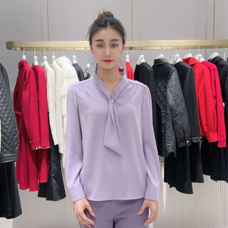 Kelaidier women's fashion simple shirt kd04082r5 medium purple 160/80a 36