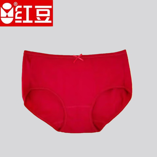 Hongdou home hodo men's and women's underwear pure cotton mid-waist big red zodiac year wedding underwear 100% cotton antibacterial women's big red underwear l 170 recommended 120-135 jin jin equals 0.5 kg