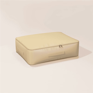 Quilt storage bag compression bag duvet special organizing bag down jacket bedding storage bag beige 54*42*15