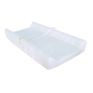 He jiagong changing table diaper pad cover bean velvet baby care pad coat diaper table newborn press white bean velvet two-sided diaper pad cover