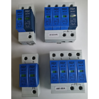 Asp lei xun am1-80/4/am1-80/3+npe first-level power surge arrester 80ka power surge arrester am2-40/2 second-level 40ka 2p