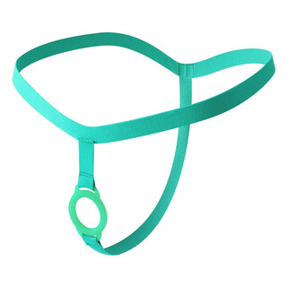 Supplies men's special men's g rope penis silicone ring cock ring thong underwear lock semen green small silicone inner diameter 2.8cm m