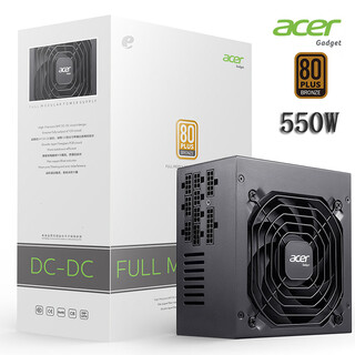 Emachines acer acer ac series power supply rated 550w/650w/750w full module power supply (80plus bronze medal/active apfc+dc/intelligent temperature control) acer acer ac550w black (bronze medal full module power supply)