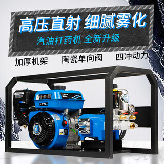 Rirui pulvérisateur à essence agricole haute pression nouveau pulvérisateur nouveau démarrage électrique sans beurre pulvérisateur de machine à pesticides essence bleue 60 pompe démarrage électrique sans beurre + tuyau de 300 mètres
