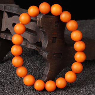 Minol's ancient collection-grade old beeswax frosted full-wax bracelet with a diameter of about 8.5mm