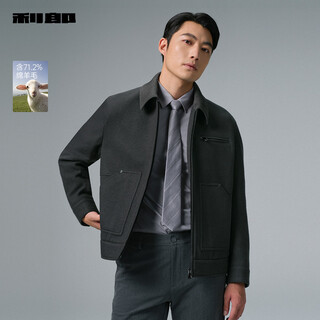 Lilang woolen coat men's short winter wool jacket men's 2025 new lapel warm woolen jacket men's