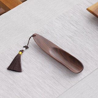 Chaxiaowei walnut tea spoon single tea shovel tea special spoon japanese household high-end large wooden tea spoon walnut tea spoon (crescent)
